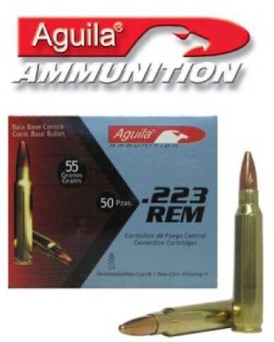 Aguila Ammunition Rifle 223 Rem 55 Grain Full Metal Jacket 50 Round Box 1E223110